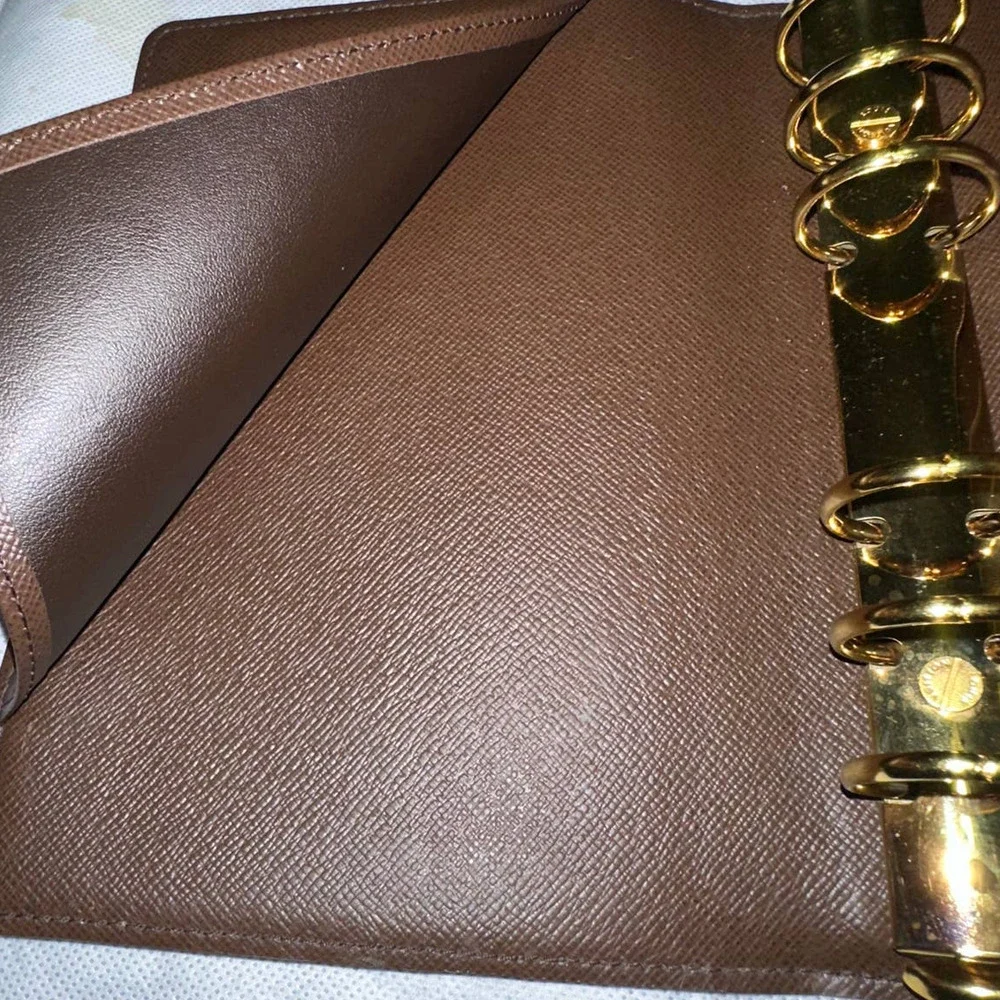 Louis Vuitton Damier Ebene Medium MM Ring Agenda Cover